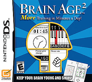 Brain Age 2: More Training in Minutes a Day (Nintendo DS, 2007) CARTRIDGE ONLY