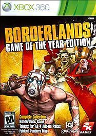Borderlands -- Game of the Year Edition (Microsoft Xbox 360, 2010) COMPLETE
