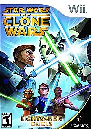 Star Wars: The Clone Wars - Lightsaber Duels (Nintendo Wii, 2008) COMPLETE